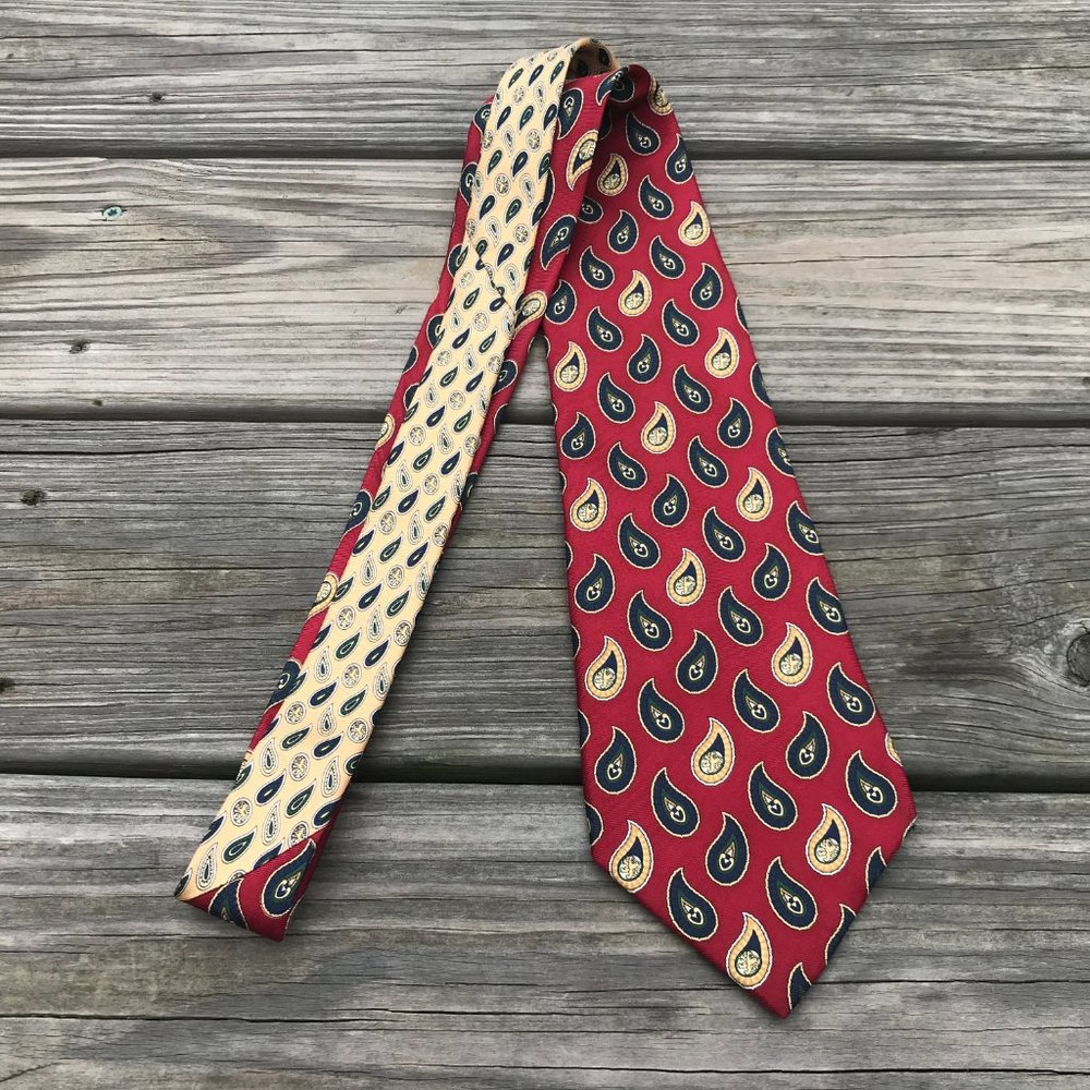 Tommy Hilfiger Men Tie 100% Italian Silk Classic N - Picture 2 of 9